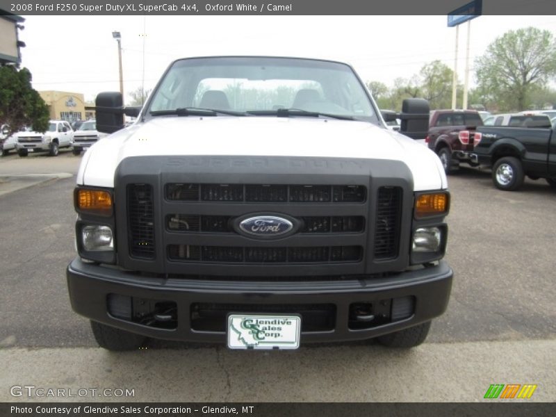 Oxford White / Camel 2008 Ford F250 Super Duty XL SuperCab 4x4
