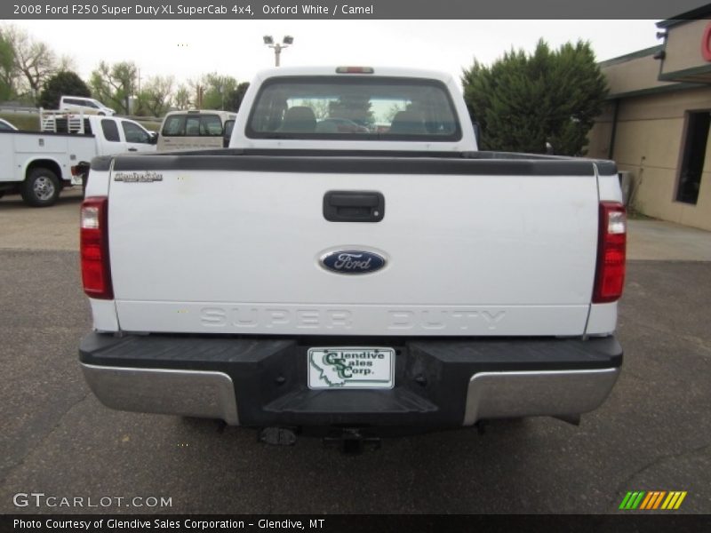 Oxford White / Camel 2008 Ford F250 Super Duty XL SuperCab 4x4
