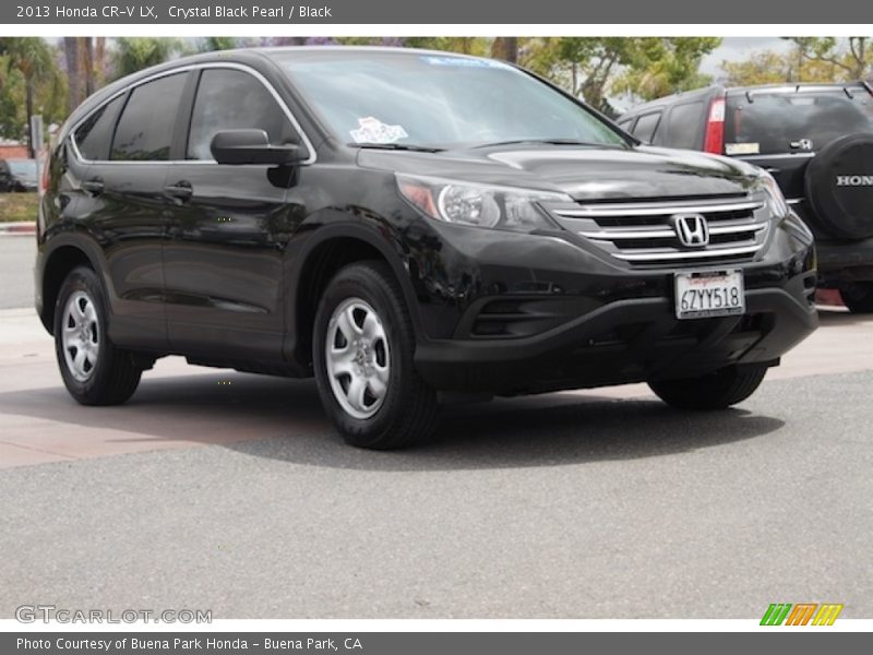 Crystal Black Pearl / Black 2013 Honda CR-V LX