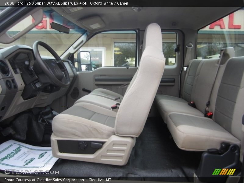Oxford White / Camel 2008 Ford F250 Super Duty XL SuperCab 4x4