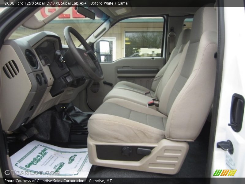 Oxford White / Camel 2008 Ford F250 Super Duty XL SuperCab 4x4