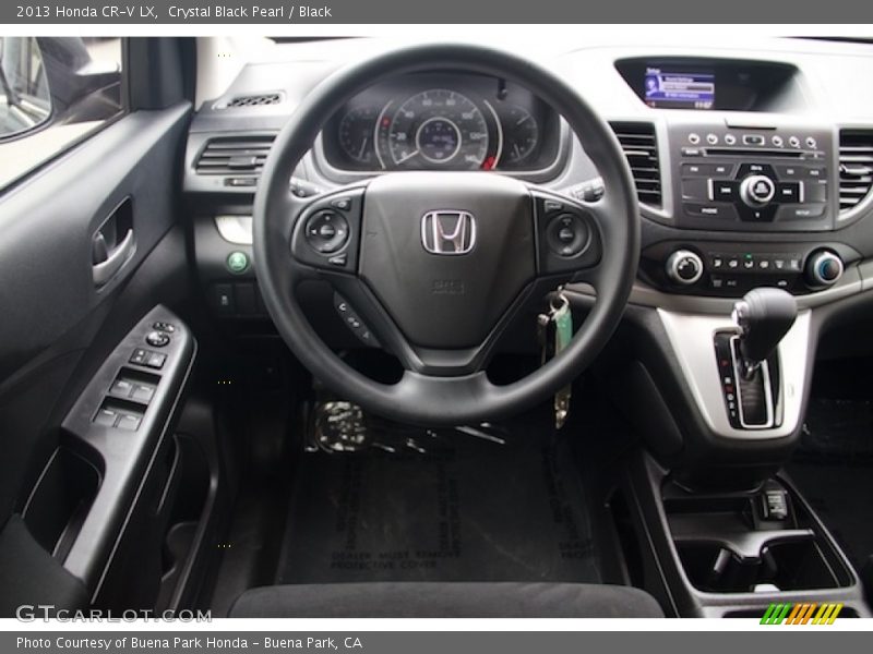 Crystal Black Pearl / Black 2013 Honda CR-V LX