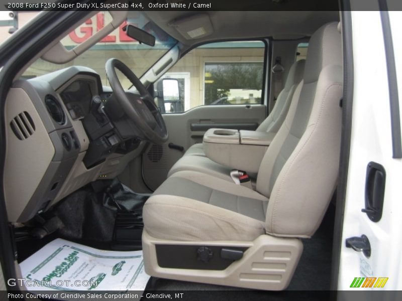 Oxford White / Camel 2008 Ford F250 Super Duty XL SuperCab 4x4