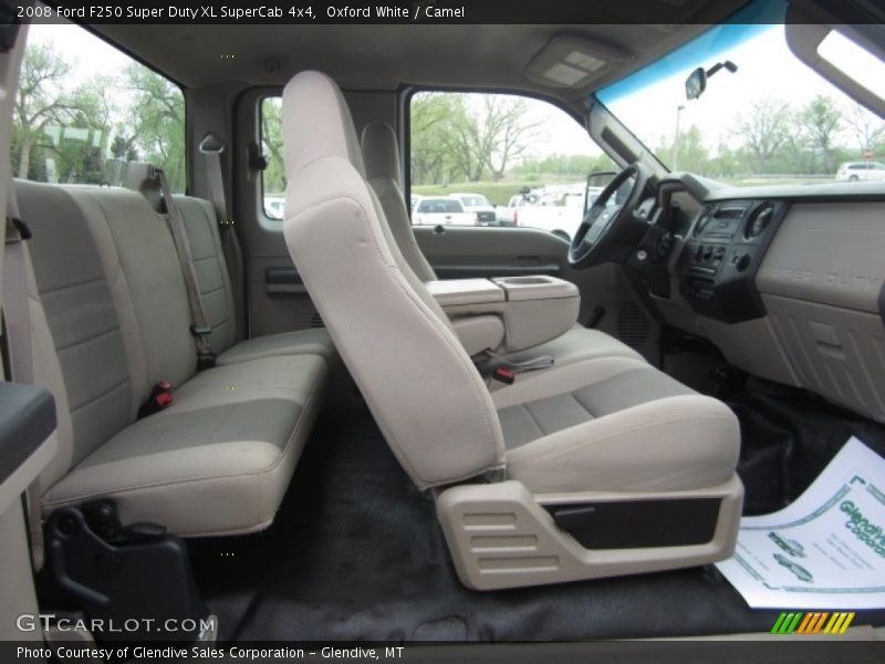 Oxford White / Camel 2008 Ford F250 Super Duty XL SuperCab 4x4
