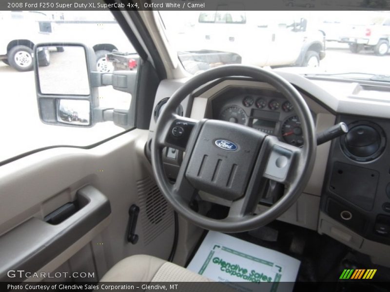 Oxford White / Camel 2008 Ford F250 Super Duty XL SuperCab 4x4