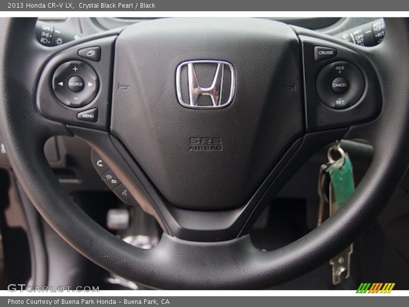 Crystal Black Pearl / Black 2013 Honda CR-V LX