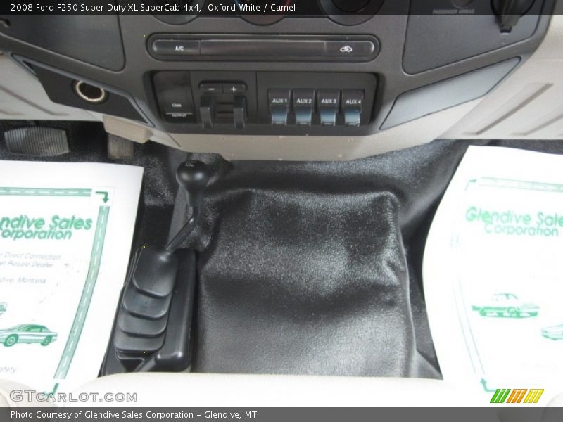 Oxford White / Camel 2008 Ford F250 Super Duty XL SuperCab 4x4