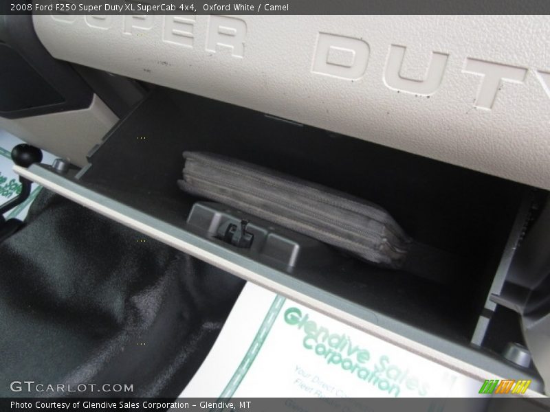 Oxford White / Camel 2008 Ford F250 Super Duty XL SuperCab 4x4