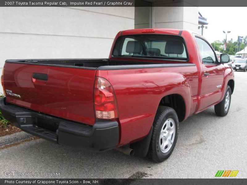 Impulse Red Pearl / Graphite Gray 2007 Toyota Tacoma Regular Cab