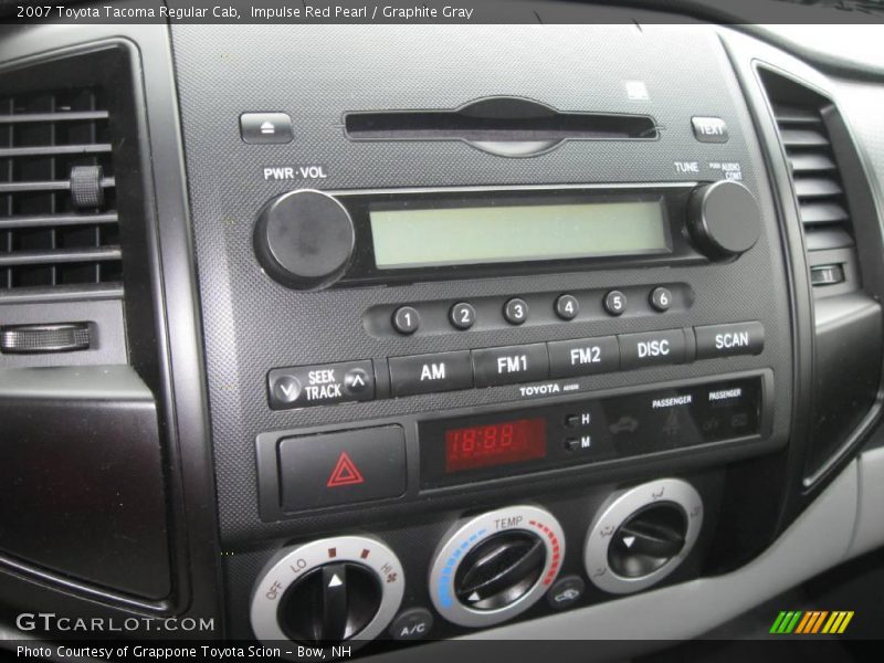 Impulse Red Pearl / Graphite Gray 2007 Toyota Tacoma Regular Cab