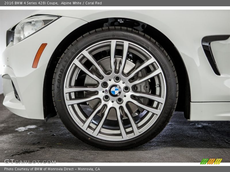 Alpine White / Coral Red 2016 BMW 4 Series 428i Coupe