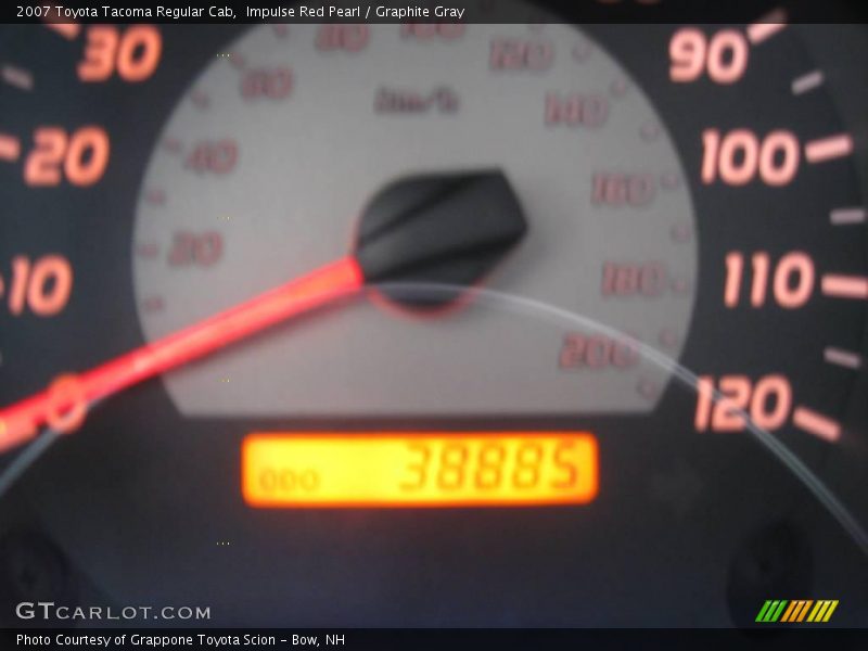 Impulse Red Pearl / Graphite Gray 2007 Toyota Tacoma Regular Cab