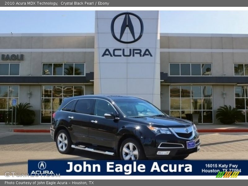 Crystal Black Pearl / Ebony 2010 Acura MDX Technology
