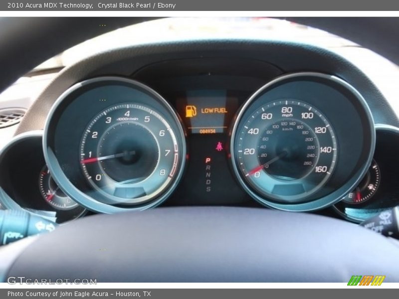 Crystal Black Pearl / Ebony 2010 Acura MDX Technology