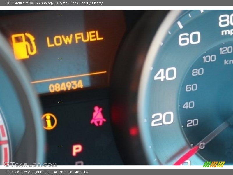 Crystal Black Pearl / Ebony 2010 Acura MDX Technology