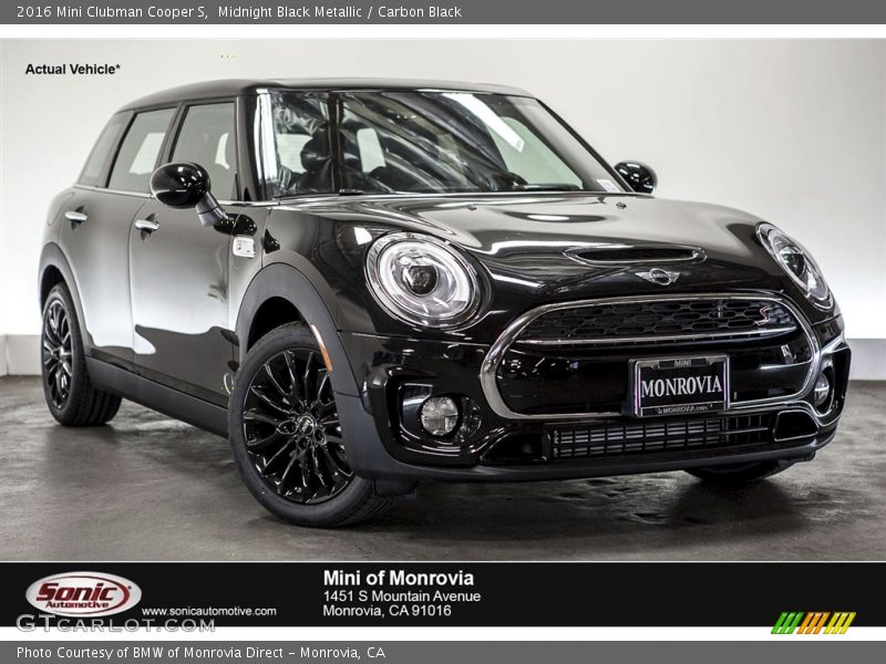 Midnight Black Metallic / Carbon Black 2016 Mini Clubman Cooper S