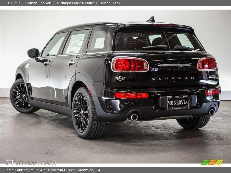 Midnight Black Metallic / Carbon Black 2016 Mini Clubman Cooper S