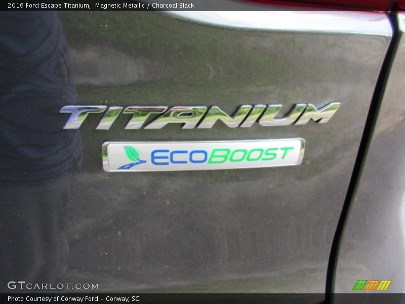 Magnetic Metallic / Charcoal Black 2016 Ford Escape Titanium
