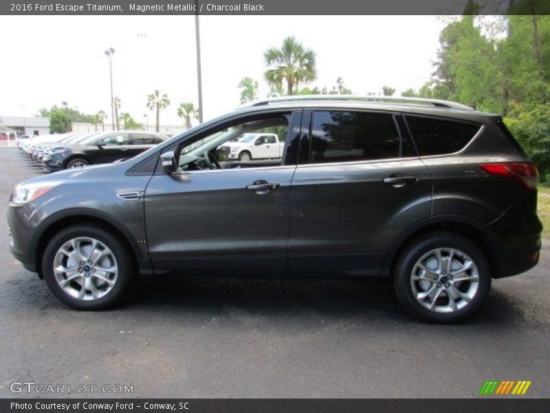 Magnetic Metallic / Charcoal Black 2016 Ford Escape Titanium