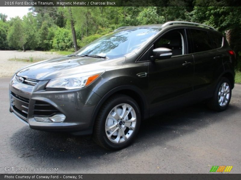 Magnetic Metallic / Charcoal Black 2016 Ford Escape Titanium