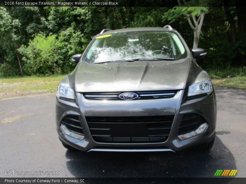 Magnetic Metallic / Charcoal Black 2016 Ford Escape Titanium