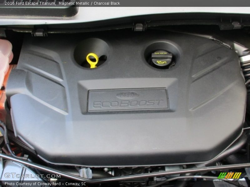 Magnetic Metallic / Charcoal Black 2016 Ford Escape Titanium