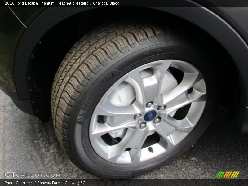 Magnetic Metallic / Charcoal Black 2016 Ford Escape Titanium