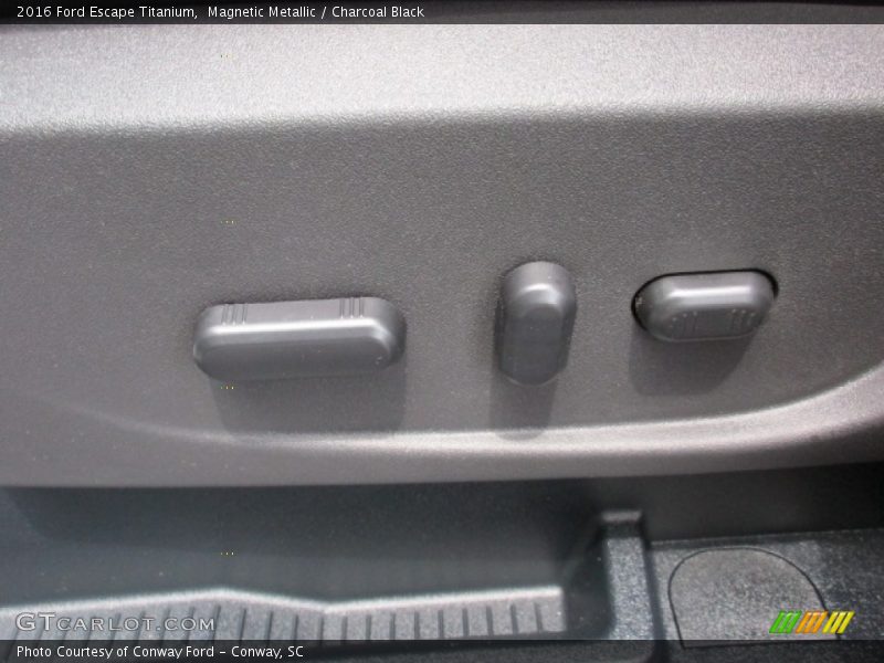 Magnetic Metallic / Charcoal Black 2016 Ford Escape Titanium
