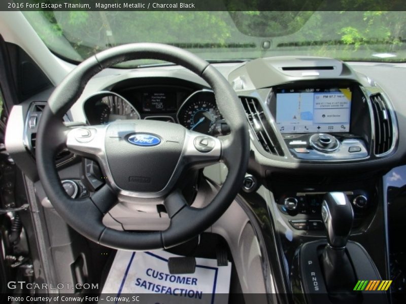 Magnetic Metallic / Charcoal Black 2016 Ford Escape Titanium