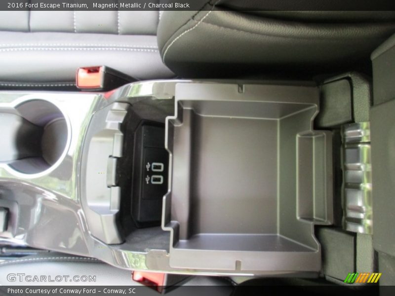Magnetic Metallic / Charcoal Black 2016 Ford Escape Titanium