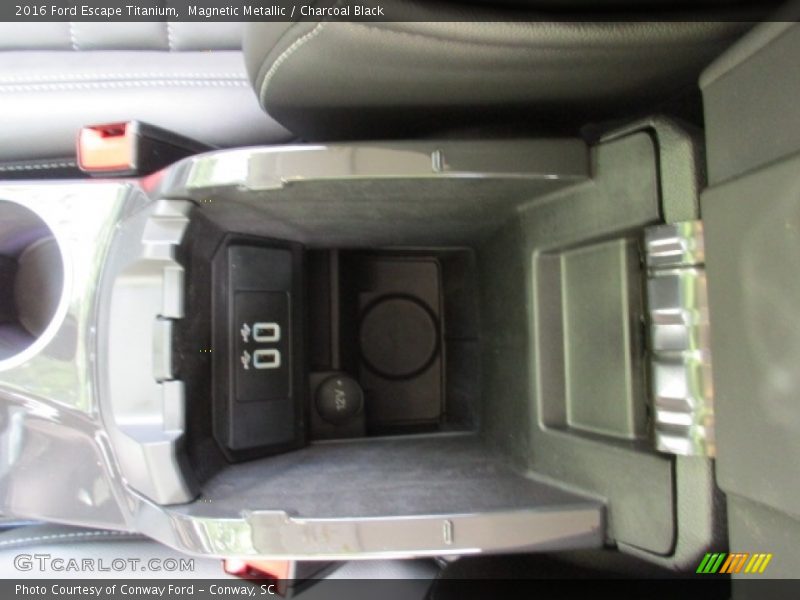 Magnetic Metallic / Charcoal Black 2016 Ford Escape Titanium