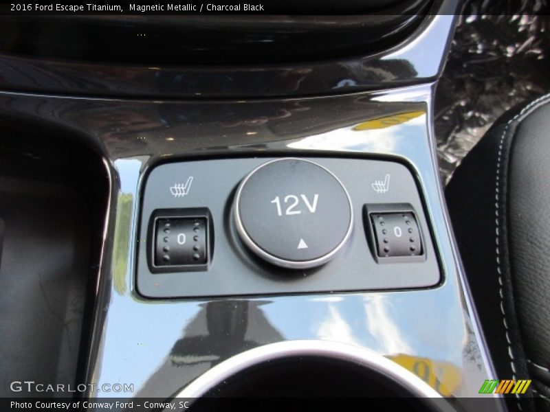 Magnetic Metallic / Charcoal Black 2016 Ford Escape Titanium