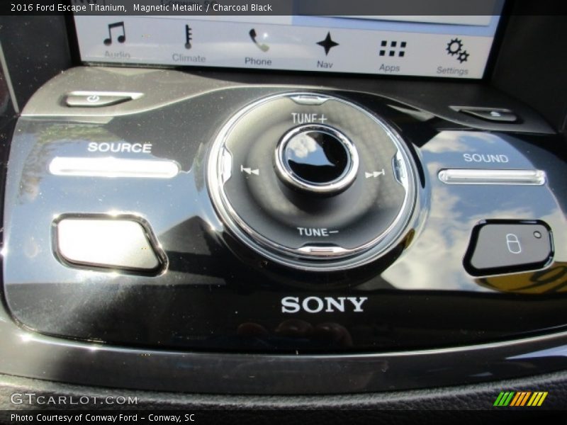 Magnetic Metallic / Charcoal Black 2016 Ford Escape Titanium