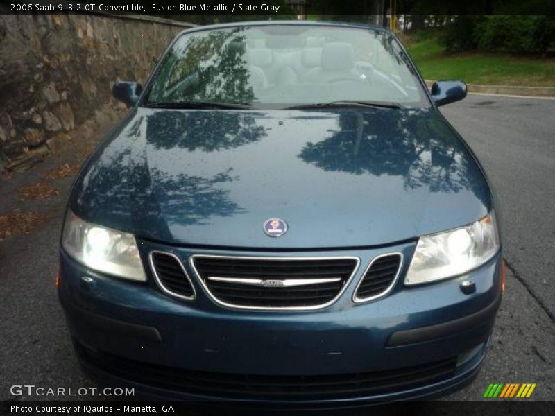 Fusion Blue Metallic / Slate Gray 2006 Saab 9-3 2.0T Convertible