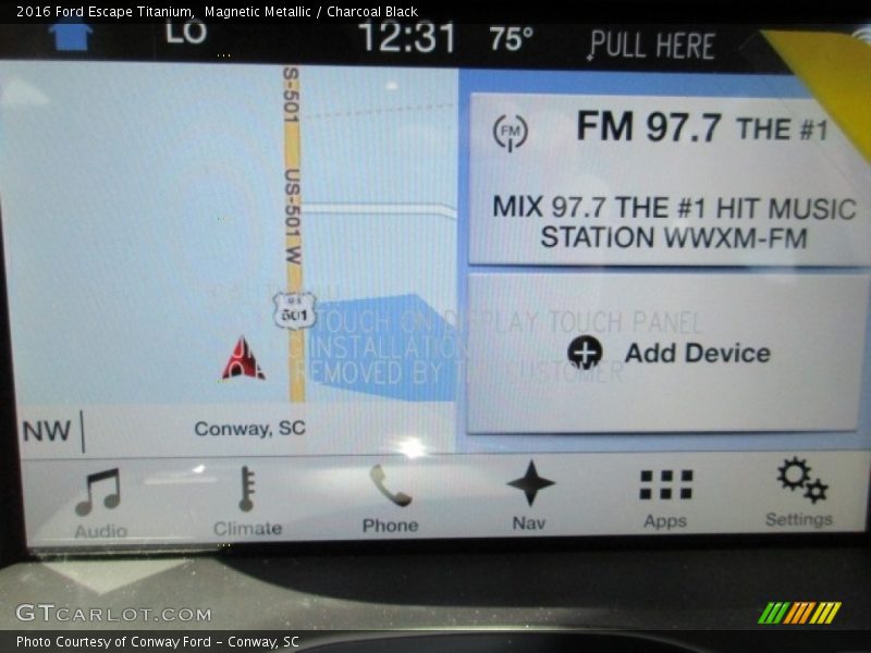 Magnetic Metallic / Charcoal Black 2016 Ford Escape Titanium