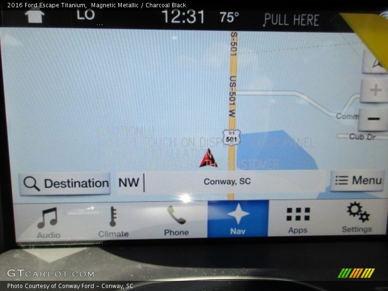 Magnetic Metallic / Charcoal Black 2016 Ford Escape Titanium