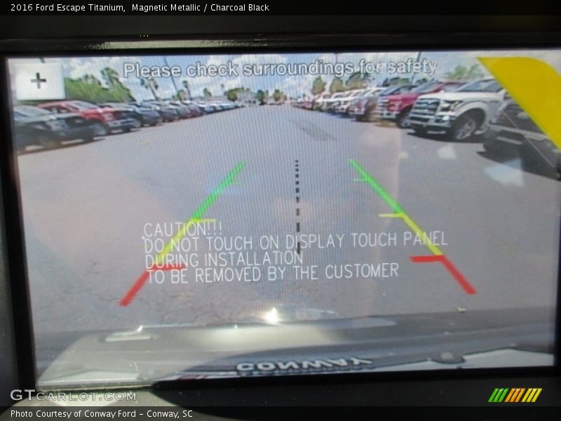 Magnetic Metallic / Charcoal Black 2016 Ford Escape Titanium