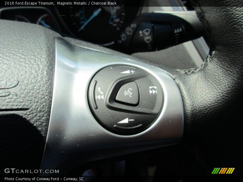 Magnetic Metallic / Charcoal Black 2016 Ford Escape Titanium