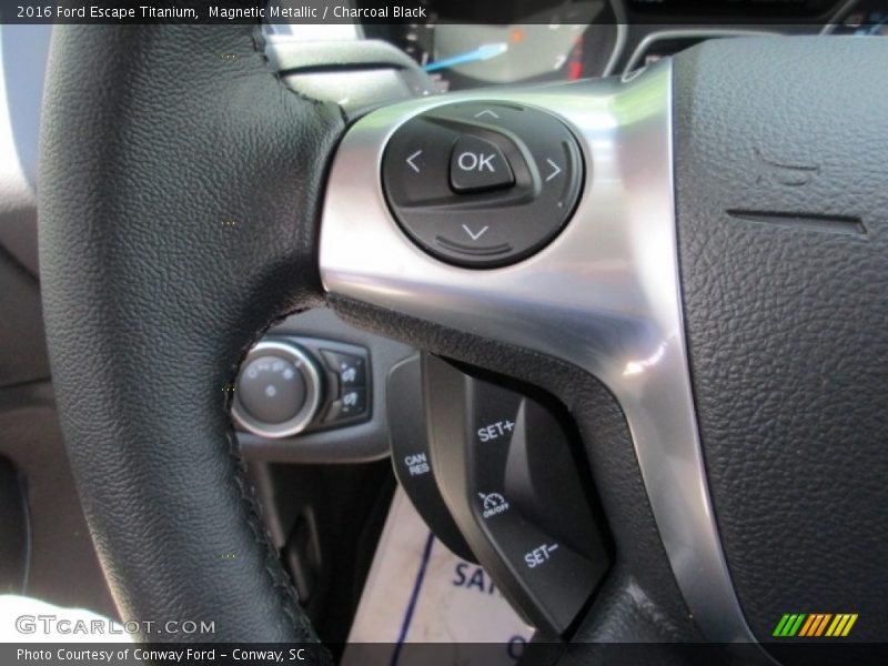 Magnetic Metallic / Charcoal Black 2016 Ford Escape Titanium