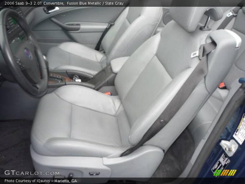 Fusion Blue Metallic / Slate Gray 2006 Saab 9-3 2.0T Convertible