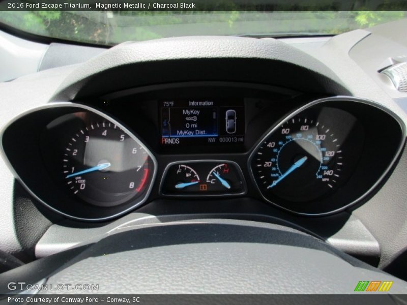Magnetic Metallic / Charcoal Black 2016 Ford Escape Titanium