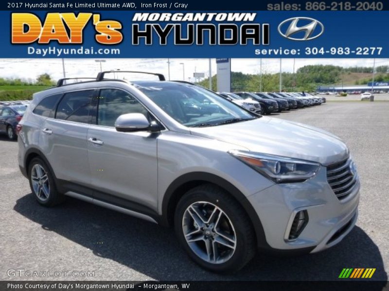 Iron Frost / Gray 2017 Hyundai Santa Fe Limited Ultimate AWD