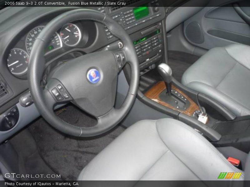 Fusion Blue Metallic / Slate Gray 2006 Saab 9-3 2.0T Convertible