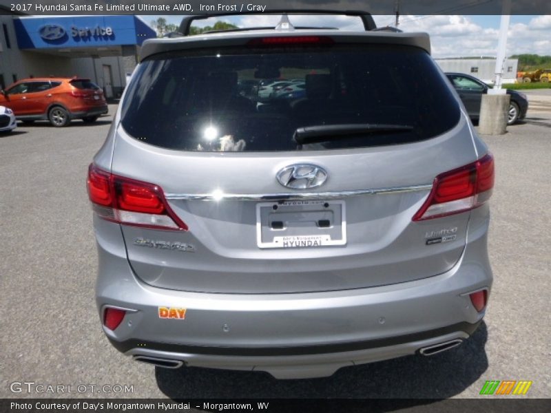 Iron Frost / Gray 2017 Hyundai Santa Fe Limited Ultimate AWD