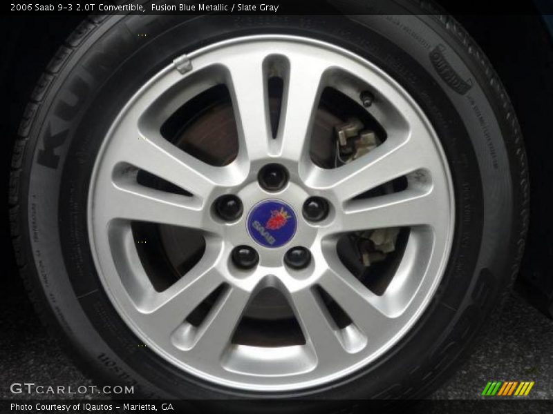 Fusion Blue Metallic / Slate Gray 2006 Saab 9-3 2.0T Convertible