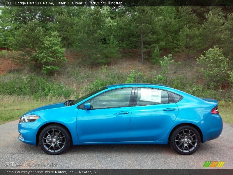 Laser Blue Pearl / Black/Light Tungsten 2016 Dodge Dart SXT Rallye