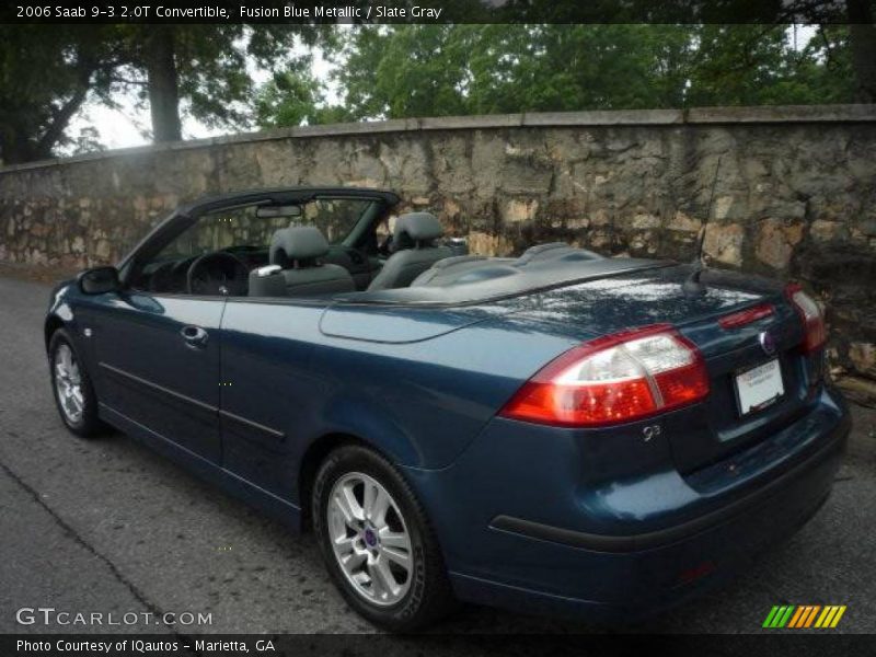 Fusion Blue Metallic / Slate Gray 2006 Saab 9-3 2.0T Convertible