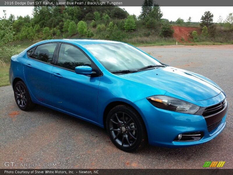 Laser Blue Pearl / Black/Light Tungsten 2016 Dodge Dart SXT Rallye