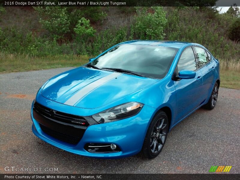 Laser Blue Pearl / Black/Light Tungsten 2016 Dodge Dart SXT Rallye
