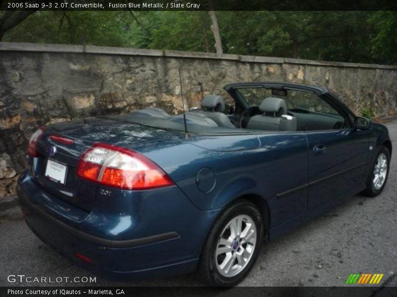 Fusion Blue Metallic / Slate Gray 2006 Saab 9-3 2.0T Convertible